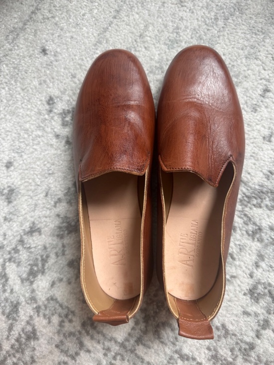 ArteArtigiana Sorrento Brown Leather Moccasin main image 4
